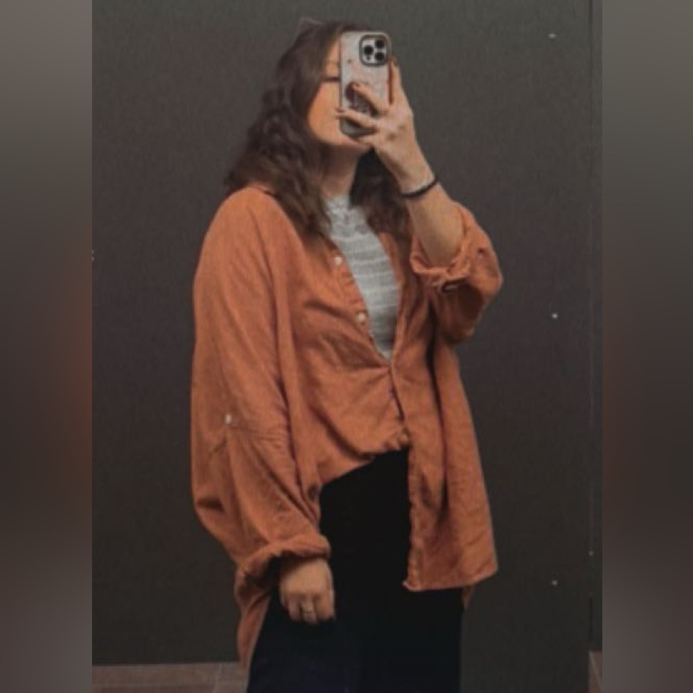 AEO Button-Up Oversized Shirt